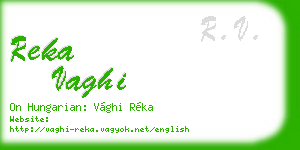 reka vaghi business card