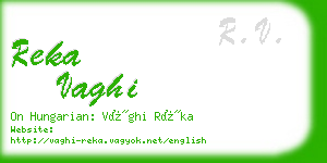 reka vaghi business card